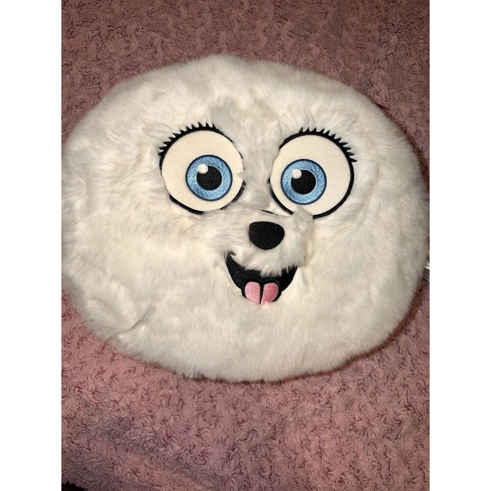 Secret Life of Pets Gidget Plush Pillow Fluffy White Dog Cushion Rare HTF